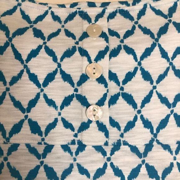 Chico’s Short Sleeve Button Detail Top Size 8 - Picture 4 of 12
